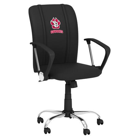 Dreamseat Curve Task Chair with South Dakota Coyote Paw Logo XZOCCURVE-PSCOL13097